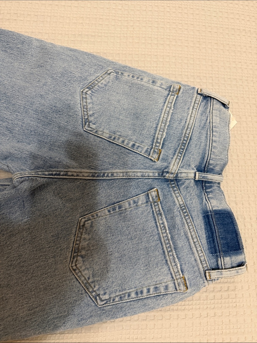 Abercrombie & Fitch Light Blue Straight High-Rise Jeans - Picture 7 of 7